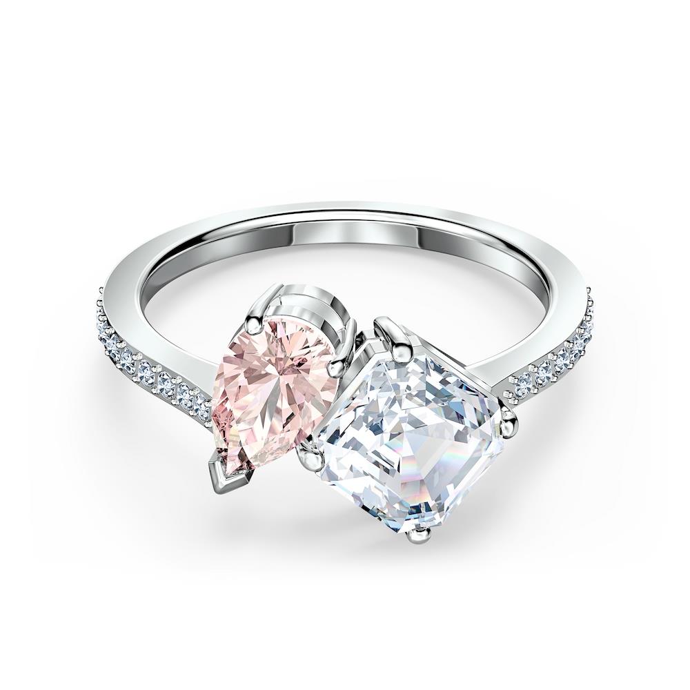 Anello Swarovski - attract soul, rosa, placcato rodio Ref. 5535260 - SWAROVSKI