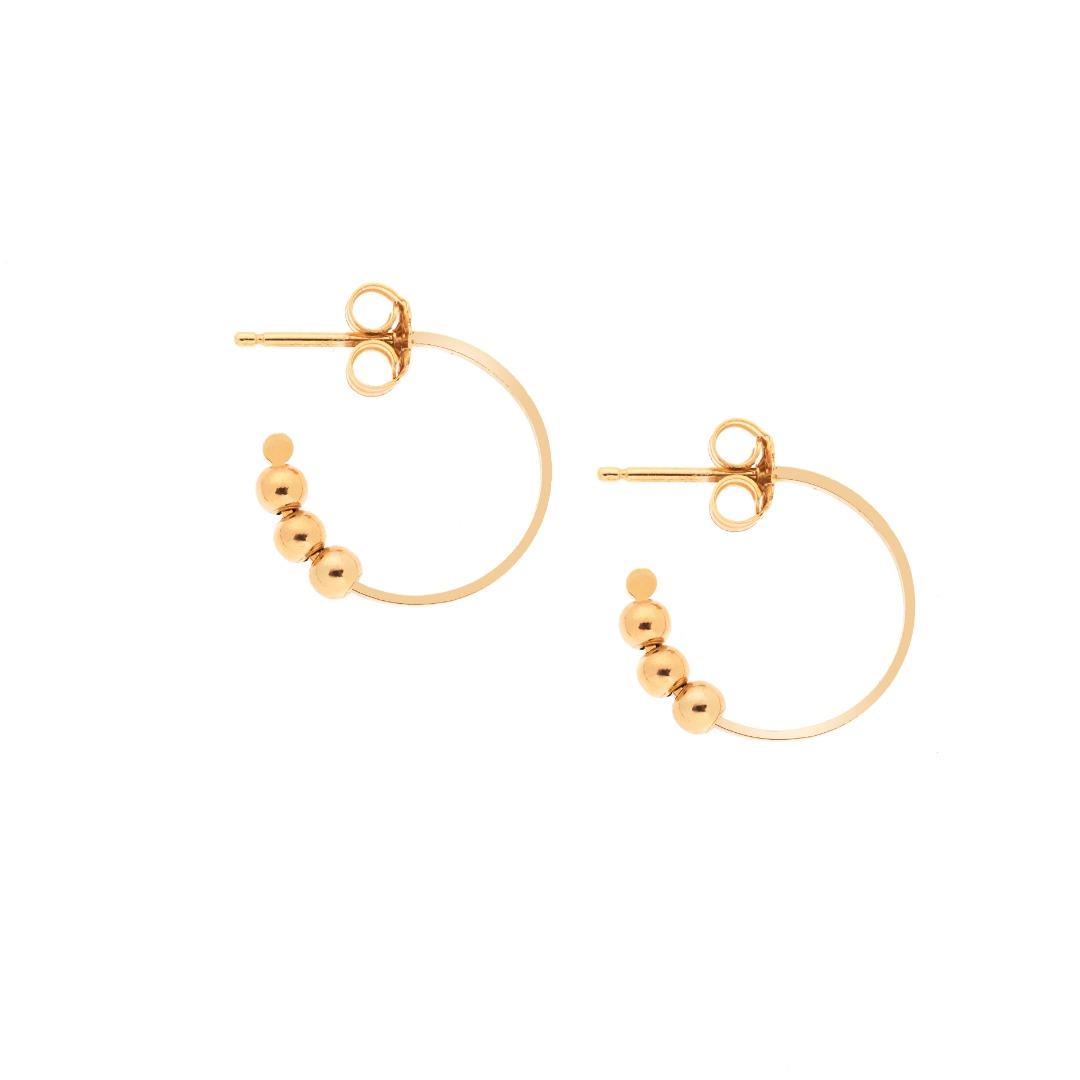 Orecchini Sfere in Oro Giallo Ref. 770369 - FACCO