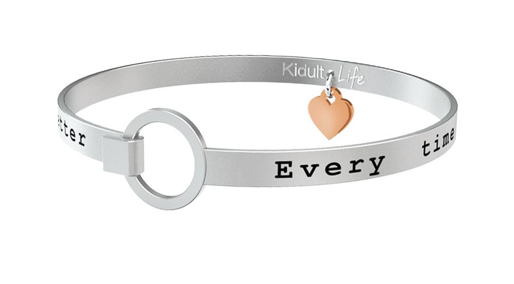 Gioielli Kidult - Bracciale in acciaio 316L e Pvd Ros&egrave; Ref. 731105 - KIDULT