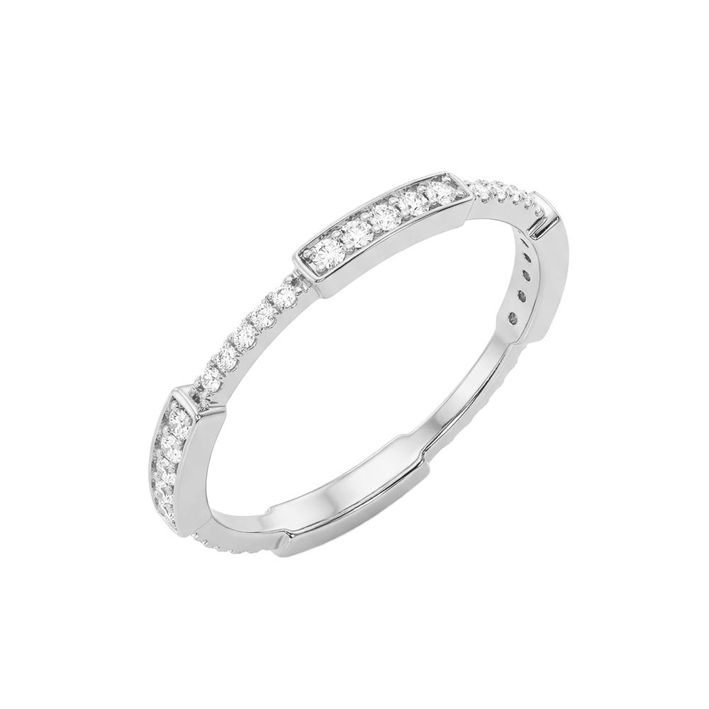 Anello in Oro Bianco e Diamanti naturali Ref. AN-5050-13 - GIOIELLERIA ITALIANA