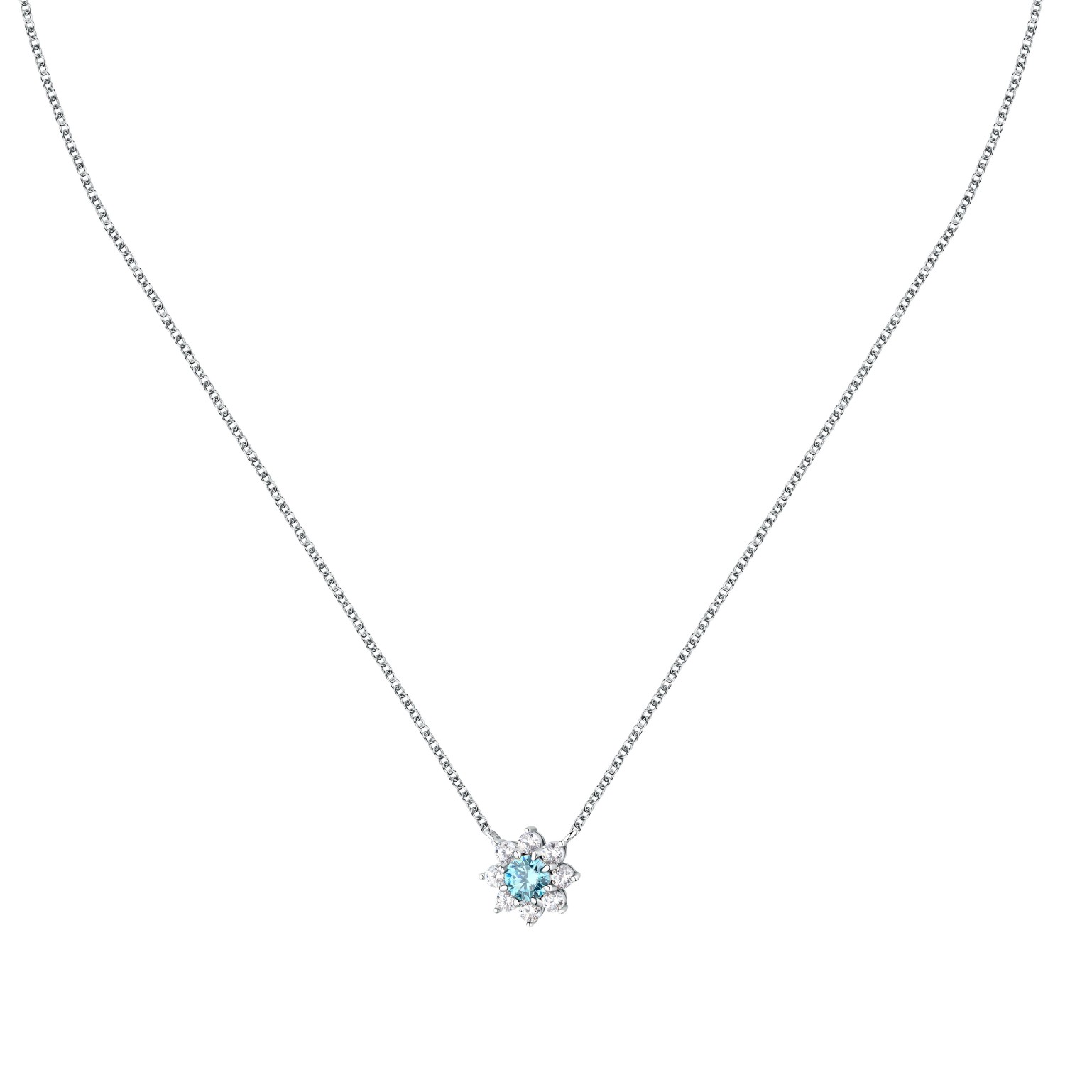 Collana Morellato Tesori in argento 925, con zirconi e motivo a fiore - SAIW186 - MORELLATO