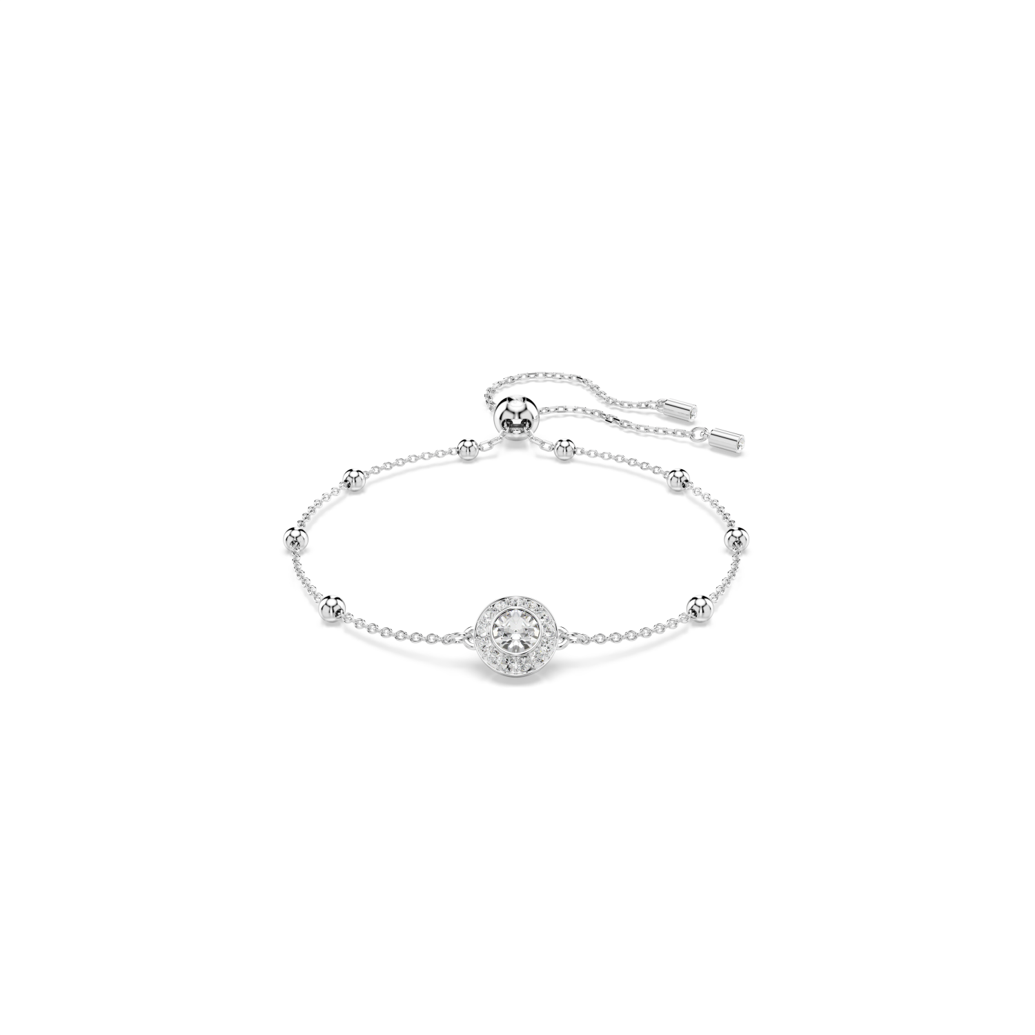 Swarovski - Braccialetto Una Angelic, Taglio Round, Bianco, Placcato rodio Ref. 5733196 - SWAROVSKI