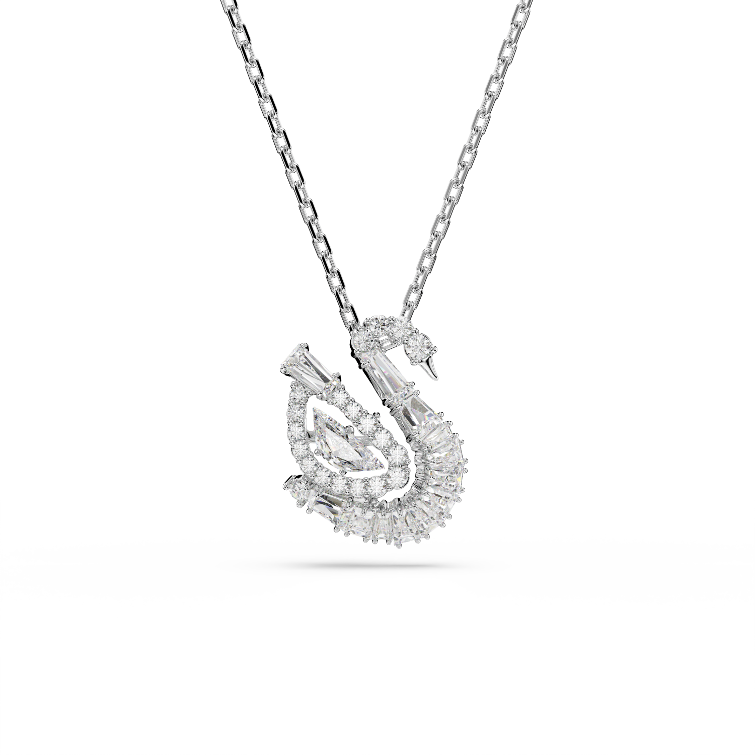 Swarovski - Pendente Swan, Taglio misto, Cigno, Bianco Ref. 5732412 - SWAROVSKI