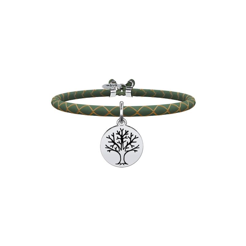 Gioielli Kidult - Bracciale in pelle e acciaio 316L Ref. 731454 - KIDULT