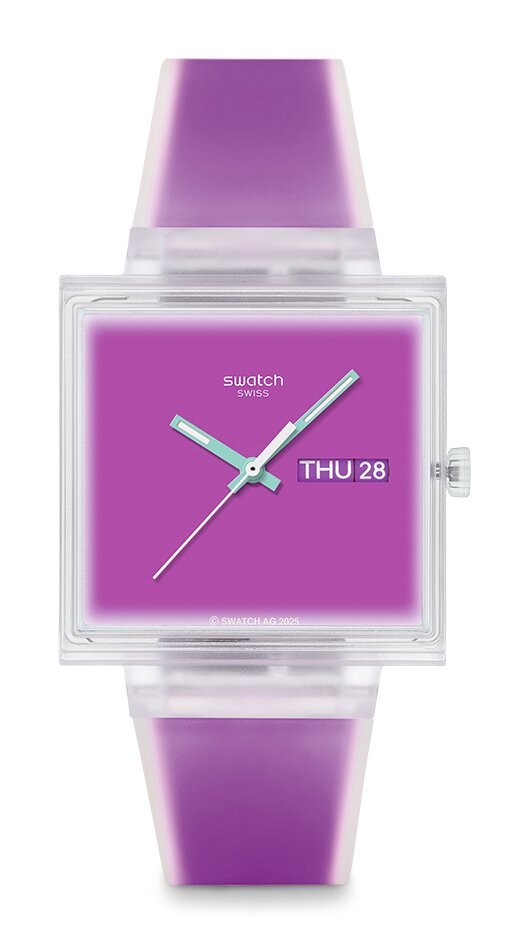 Orologio Swatch WHAT IF...SEE THRU MAGENTA? SO38K705 - SWATCH