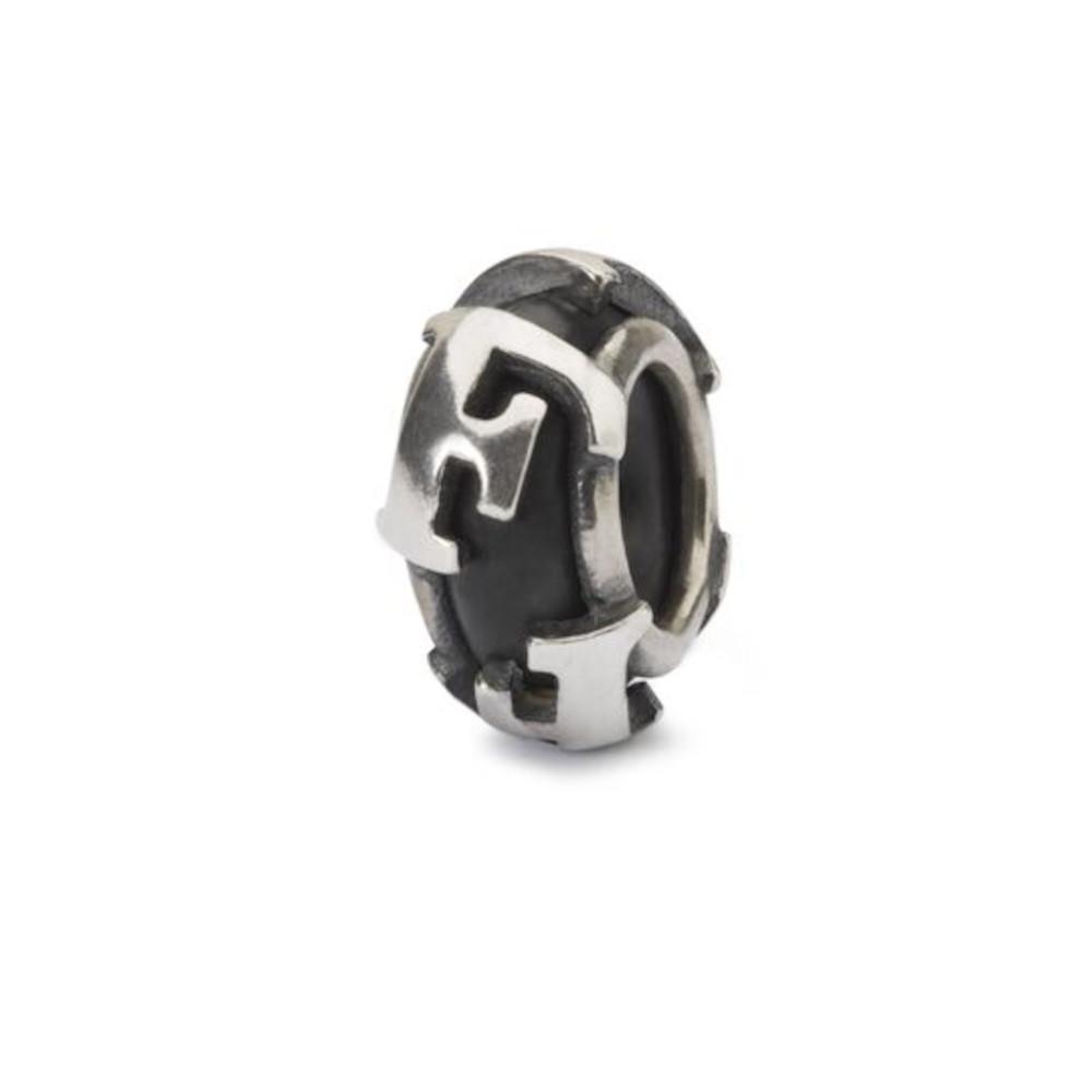 Trollbeads Ritirato - Original Trollbeads Stop Lettera F Ref. TAGBE-10215 - TROLLBEADS