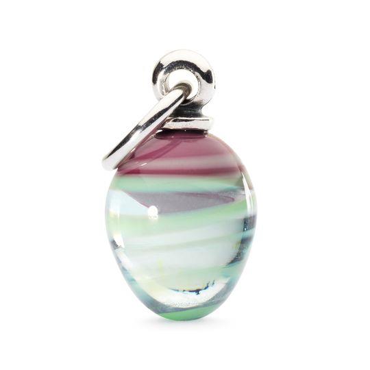 Trollbeads Bead in Argento - Semi a Strisce, Turchese Ref. TAGBE-00061 - TROLLBEADS