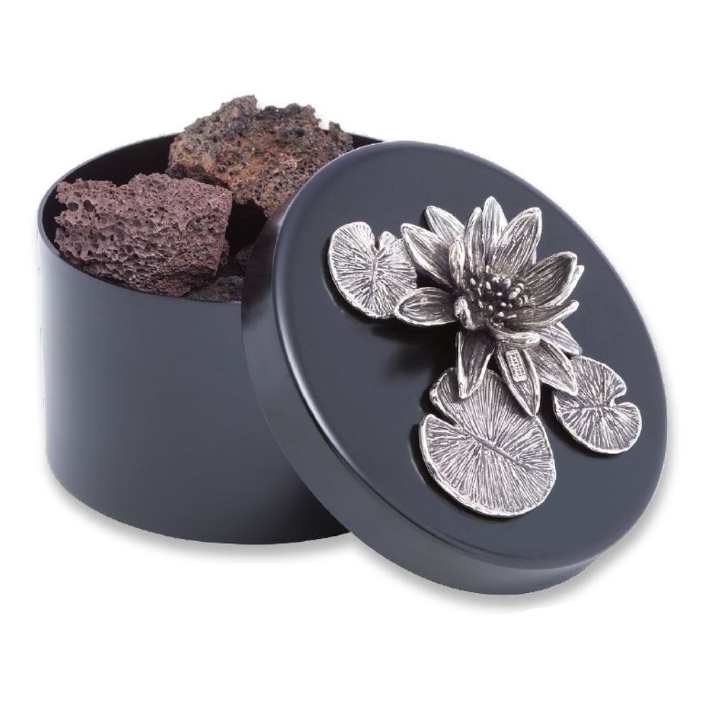 Giovanni Raspini - Scatola Ninfea Pietra Lavica Ref. B331 - GIOVANNI RASPINI