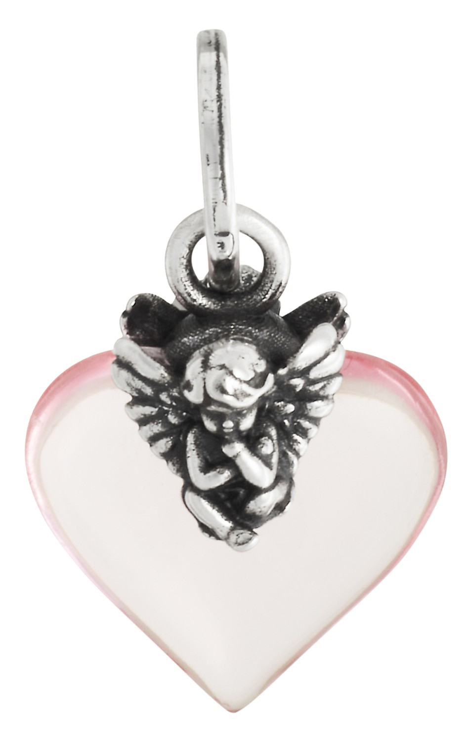 Giovanni Raspini - Charm Cuore Angelo rosa Ref. 12470 - GIOVANNI RASPINI