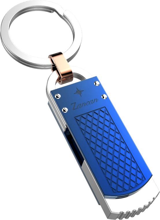 Portachiavi Zancan da uomo in Acciaio con chiavetta  USB Ref. EHP059 - ZANCAN