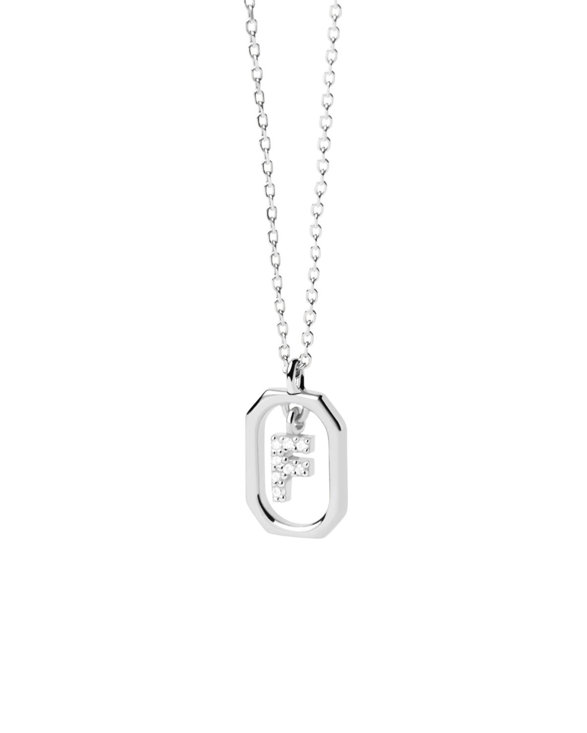 Collana PDPaola Mini Letter Silver F Ref. CO02-517-U - PDP