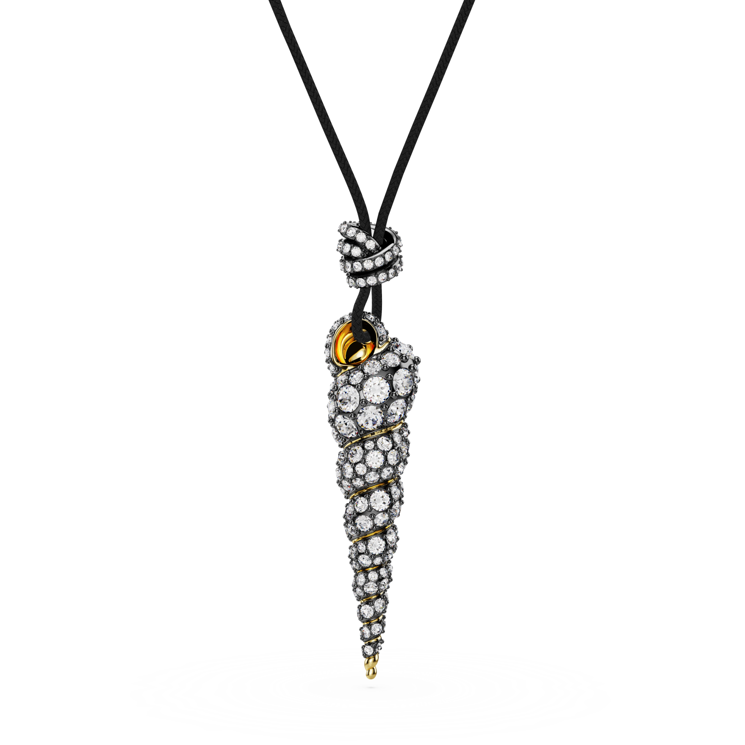 Swarovski - Pendente Idyllia, Taglio tondo, Conchiglia, Bianco, Mix di finiture Ref. 5684083 - SWAROVSKI