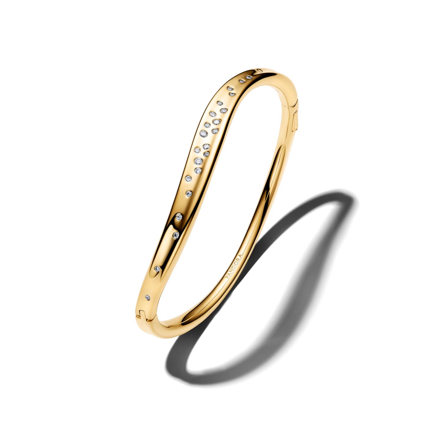 Pandora -  Bracciale Linea Sinuosa con Pietre Luminose Ref. 564655C01-2 - PANDORA