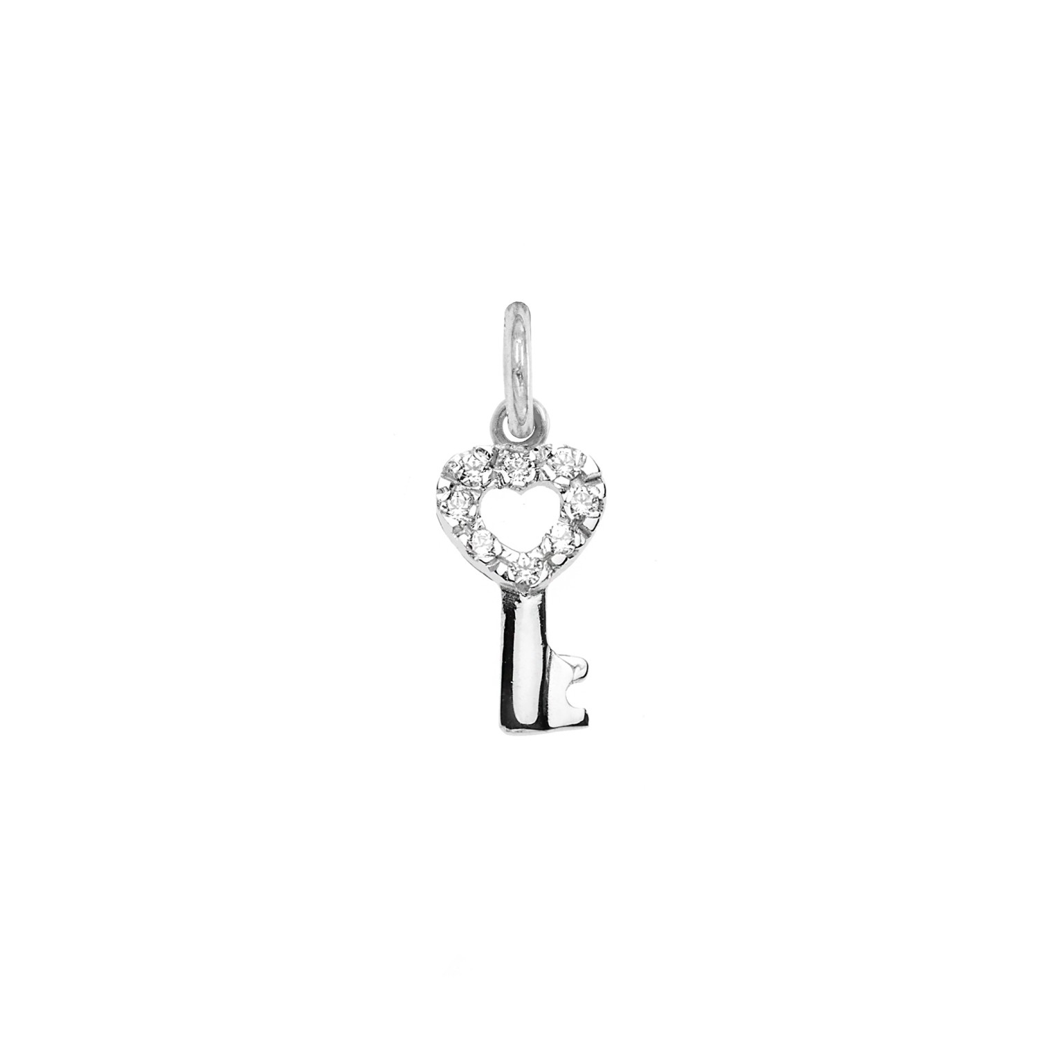 Charm Chiave in Oro 9 Kt e Zirconi  Ref. A0106B9 - FACCO