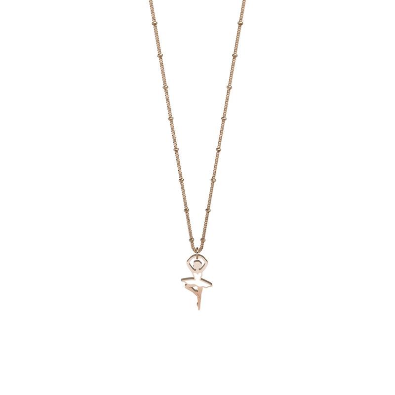 Gioielli Kidult - Girocollo in acciaio 316L e PVD Ros&eacute; Ref. 751071 - KIDULT