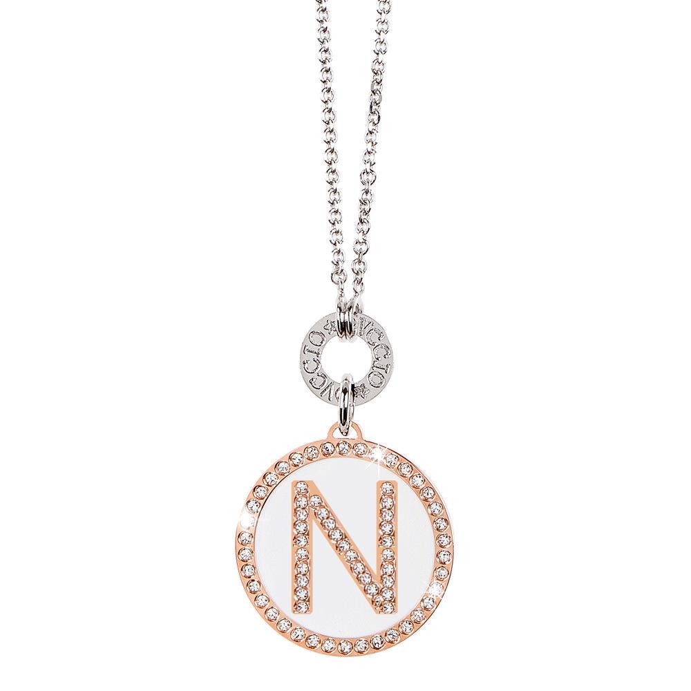 Girocollo Dvccio - Lettera N collezione My Letters 90 cm. Ref. ZXIMCL1048/2C/W-N - DUCCIO