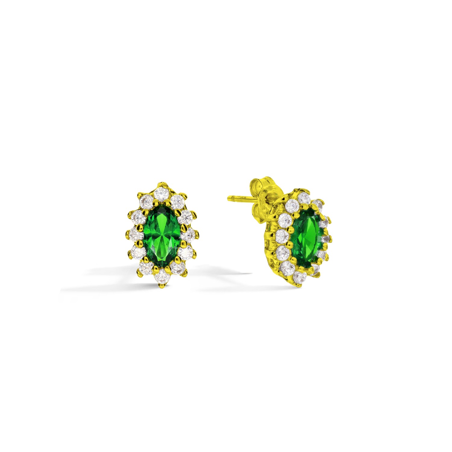 Orecchini GEMME in Oro 9 Kt e Zirconi  Ref. 754641 - FACCO