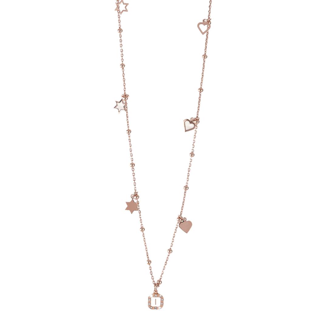 Girocollo Dvccio - Lettera I collezione Hel&egrave; Ref. ZXC40HELE/R-I - DUCCIO