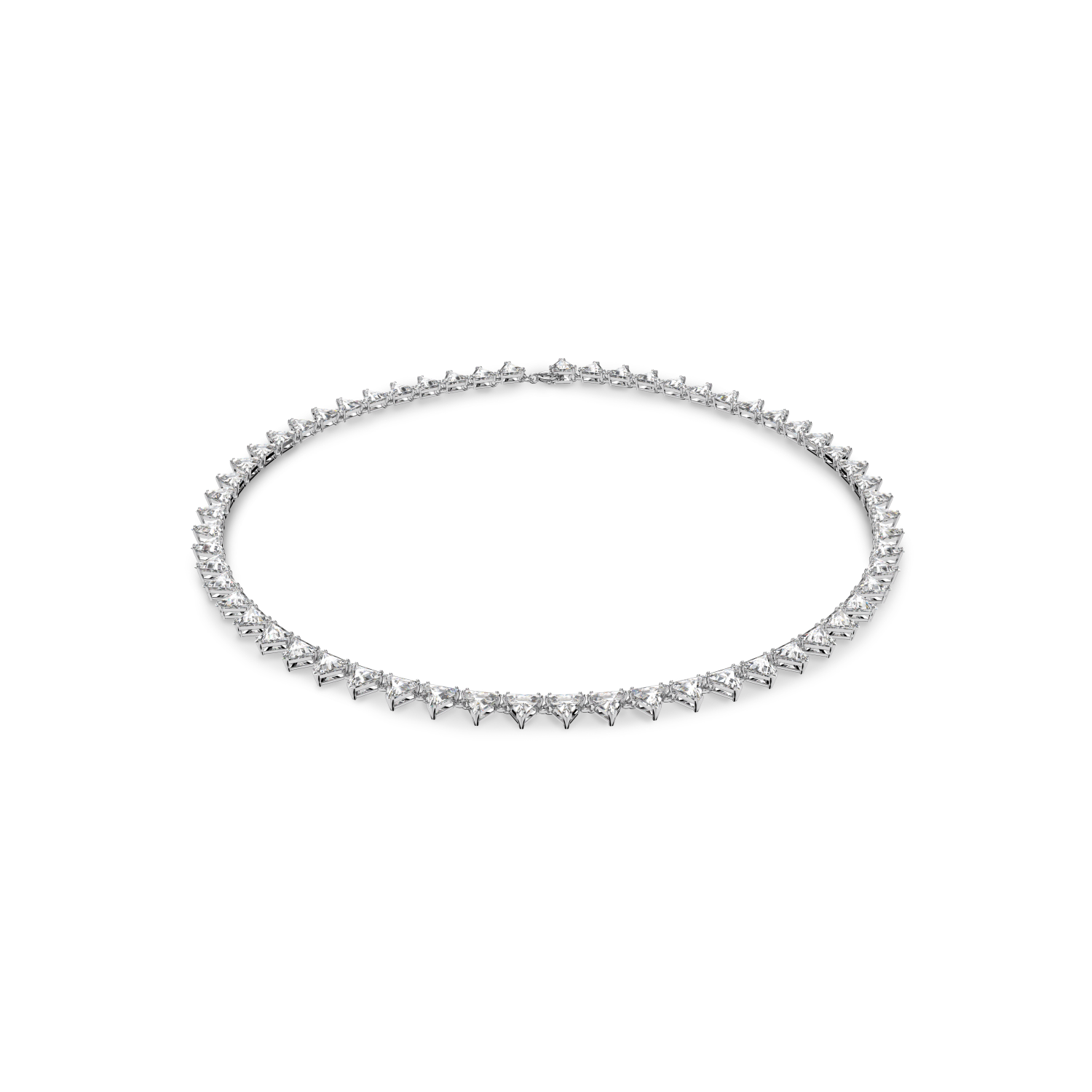 Swarovski - Collana Ortyx, Taglio triangolo, Bianca, Placcato rodio Ref. 5599191 - SWAROVSKI