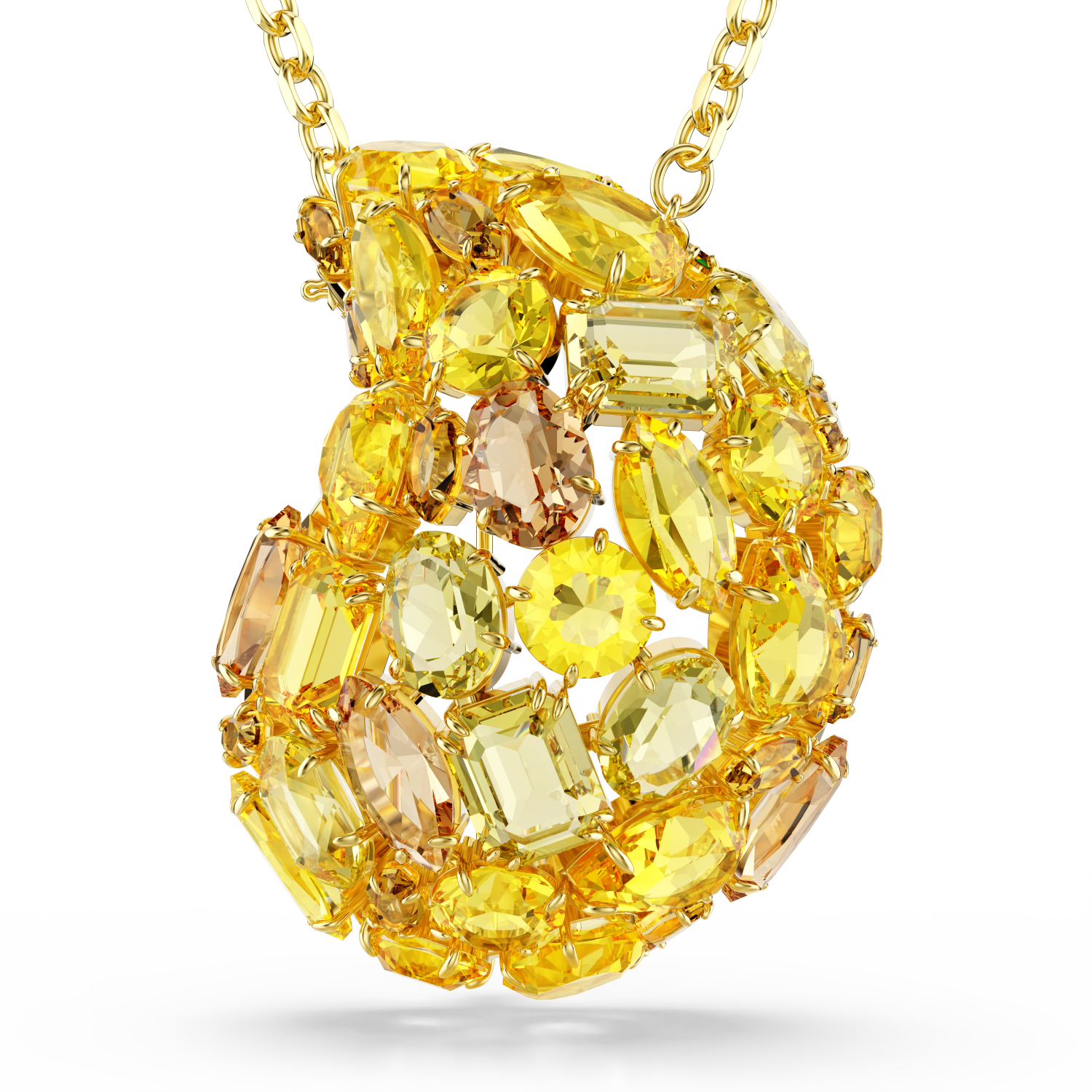 Swarovski - Pendente e spilla Gema, Gialli, Placcato color oro Ref. 5732839 - SWAROVSKI