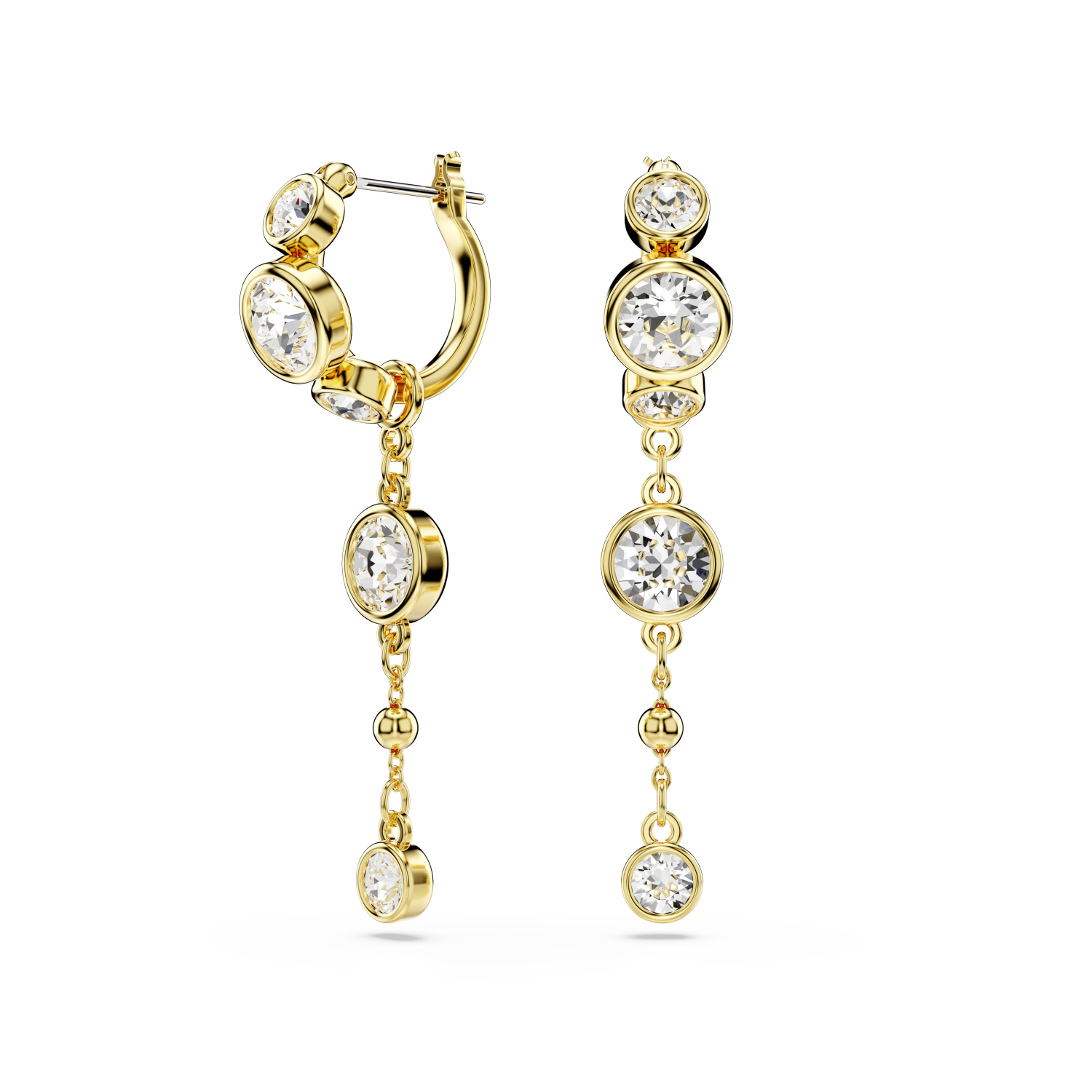 Swarovski - Orecchini pendenti Imber, Taglio tondo, Bianchi, Mix di finiture Ref. 5680097 - SWAROVSKI