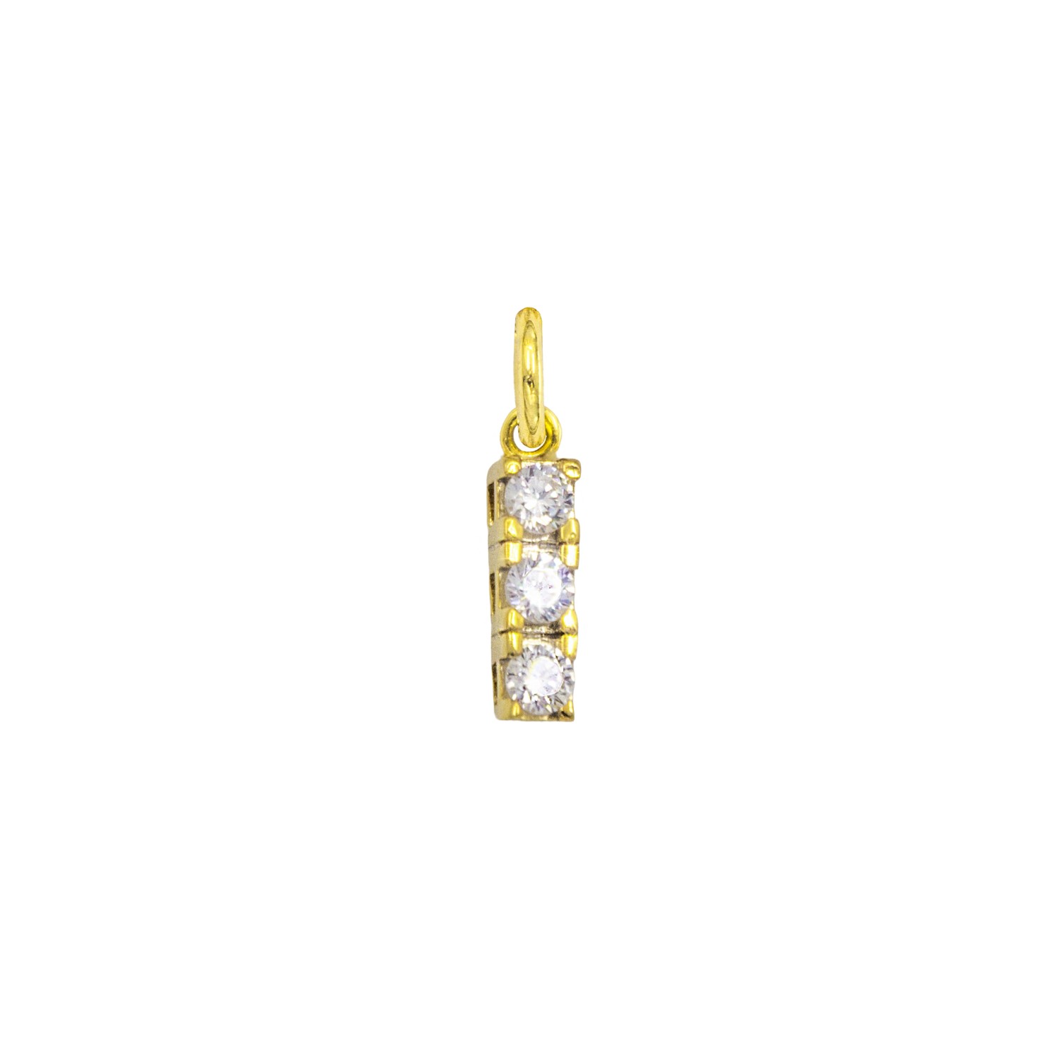 Charm Luce in Oro 9 Kt e Zirconi  Ref. A0328G9 - FACCO
