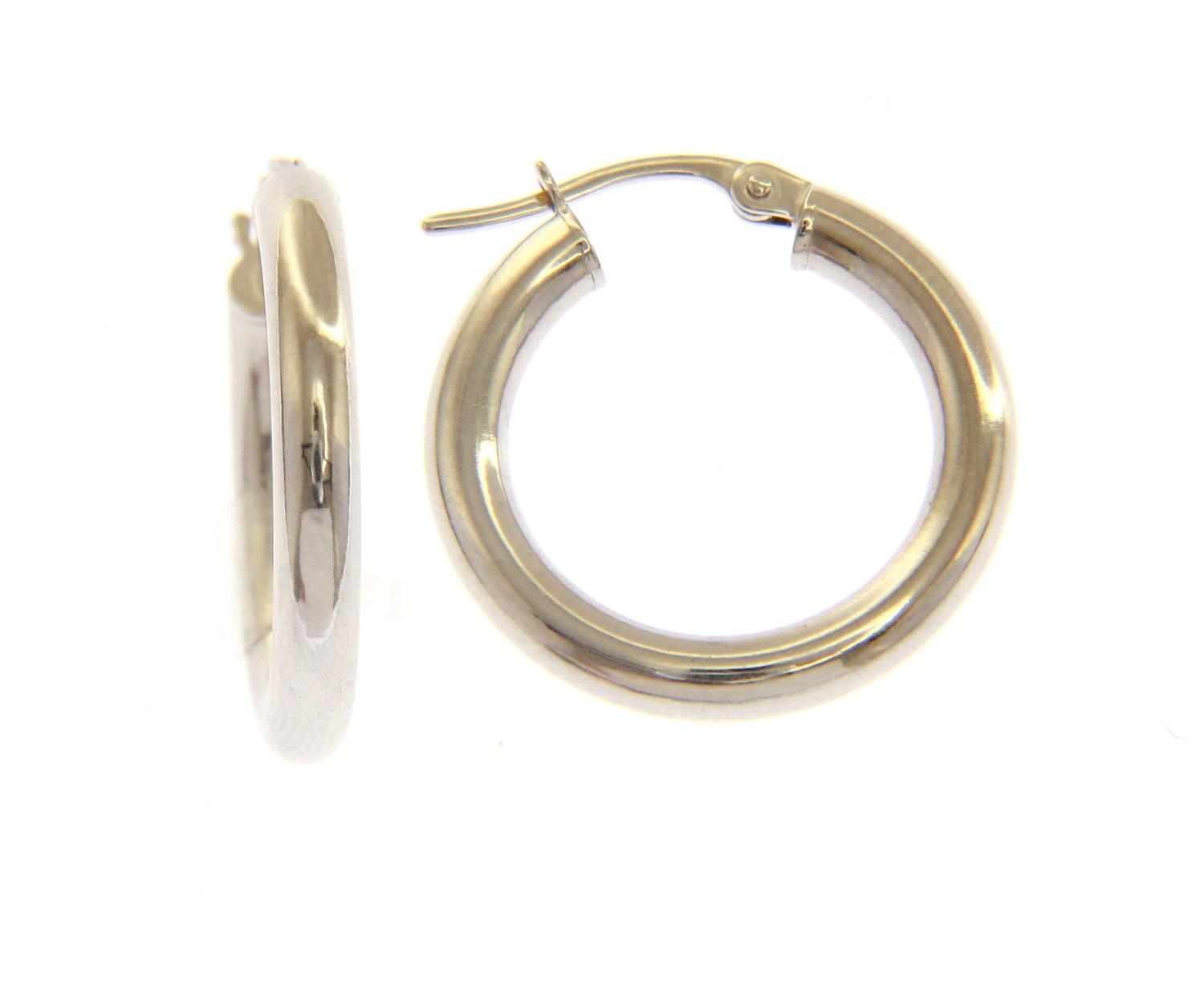 Orecchini cerchio in Oro Bianco cm 1,5 Ref. 147495 - BARTOCCINI G