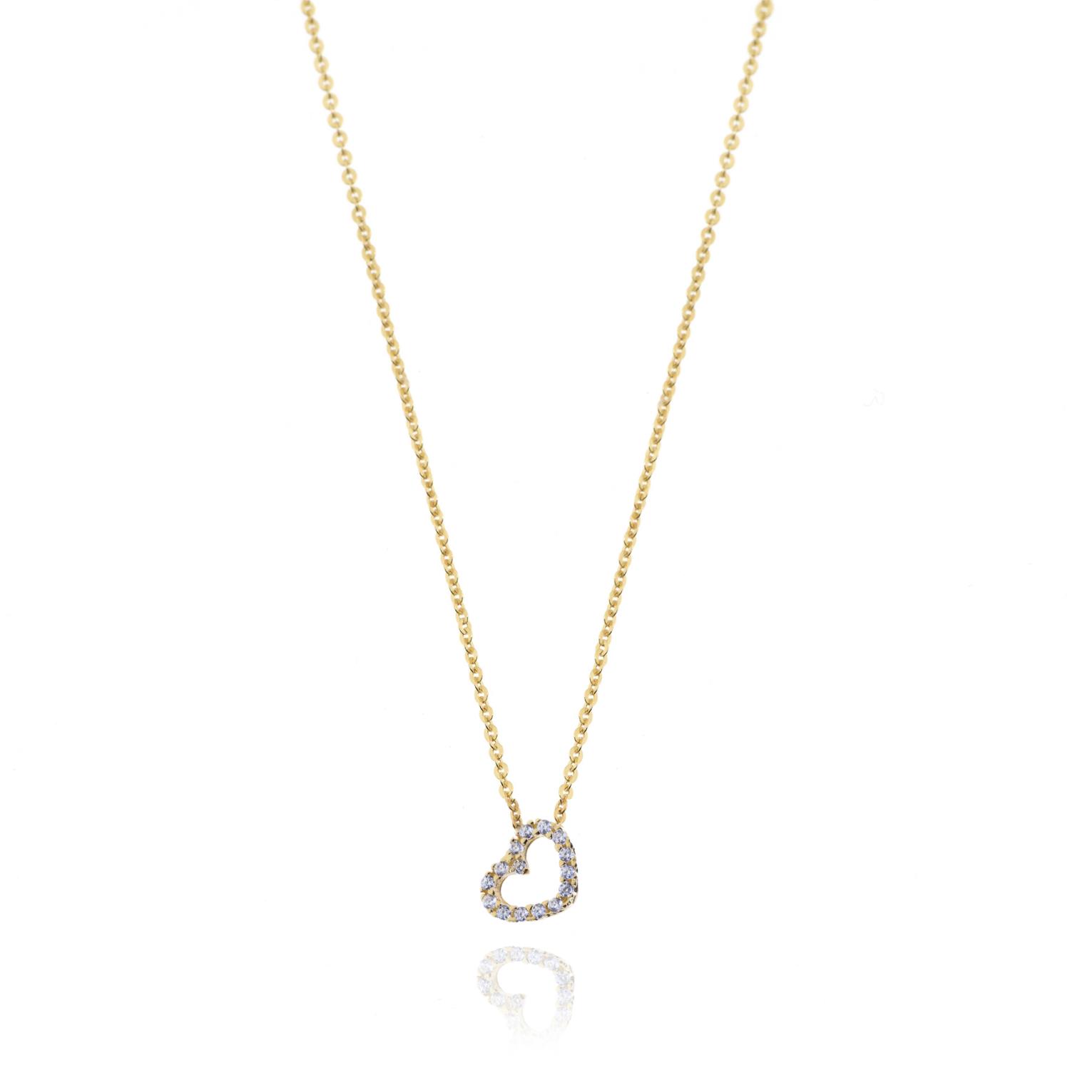 Collana in Oro Giallo Simbolo Cuore Ref. 763576 - FACCO