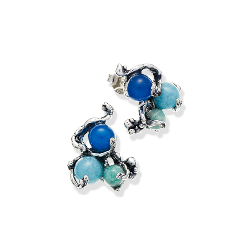 Giovanni Raspini - Orecchini Bottone Oceano Ref. 9755 - GIOVANNI RASPINI