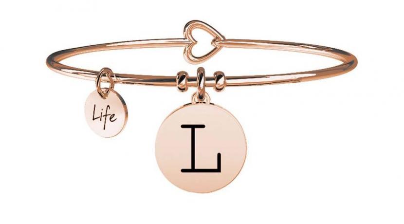 Gioielli Kidult - Bracciale in acciaio 316L e Pvd Ros&egrave; Ref. 731014L - KIDULT