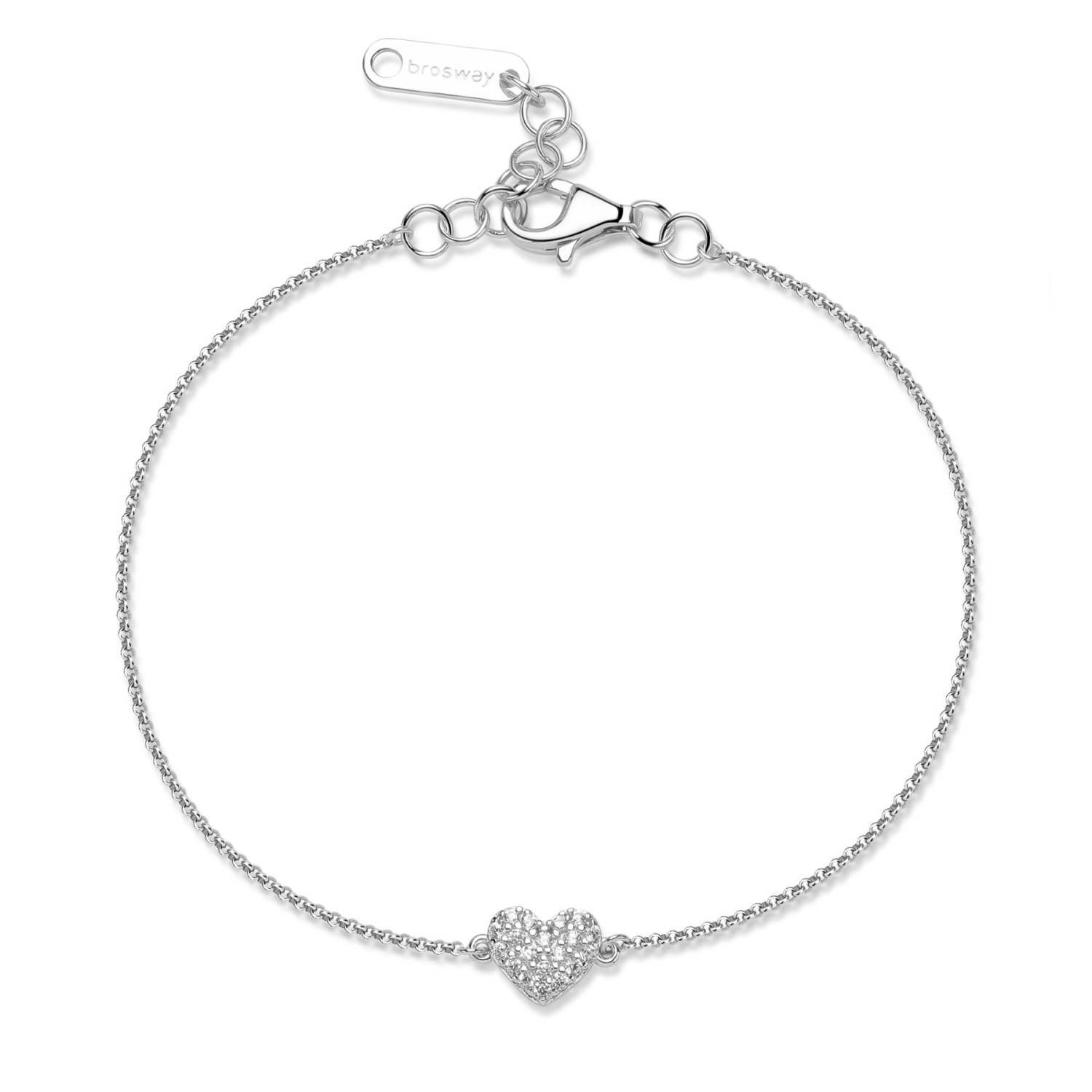Brosway - Bracciale FANCY in argento 925/1000 rodiato, con cubic zirconia white Ref. FIW140 - BROSWAY