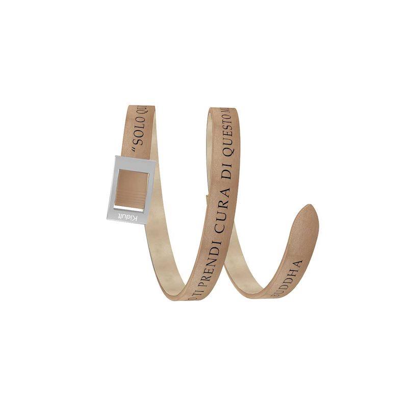 Gioielli Kidult - Cinturino/Bracciale in pelle e acciaio 316L Ref. 731527 - KIDULT