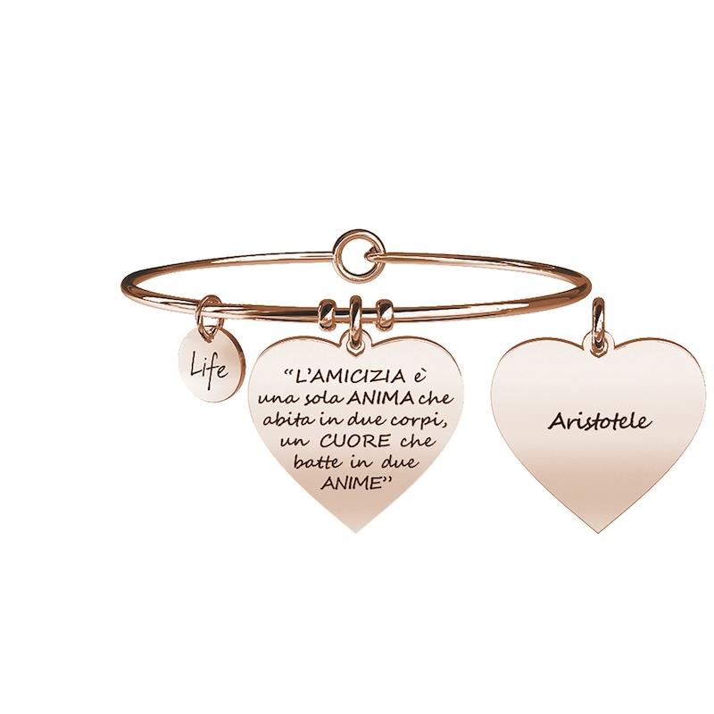 Gioielli Kidult - Bracciale in acciaio 316L e Pvd Ros&eacute; Ref. 731642 - KIDULT