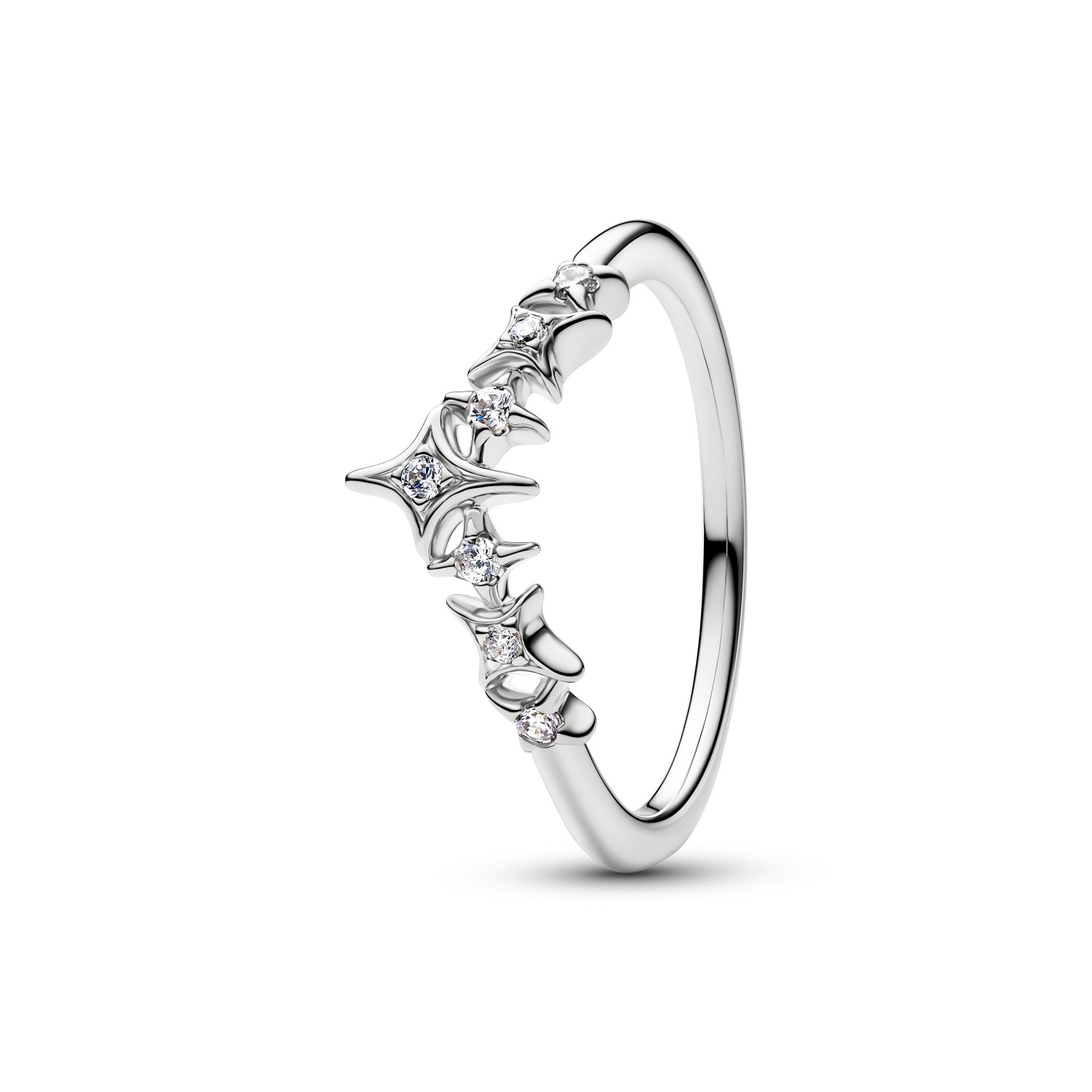 Anello Pandora Tiara con Stelle con finitura in platino – 134946C01-50 - PANDORA