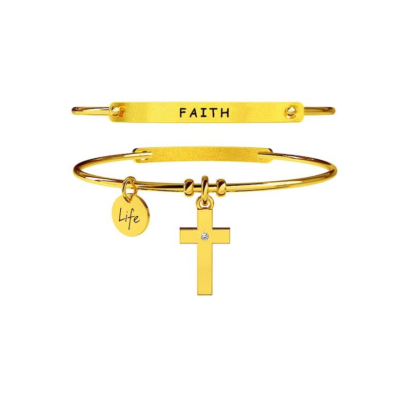 Gioielli Kidult - Bracciale in acciaio 316L Pvd Gold Ref. 231672 - KIDULT