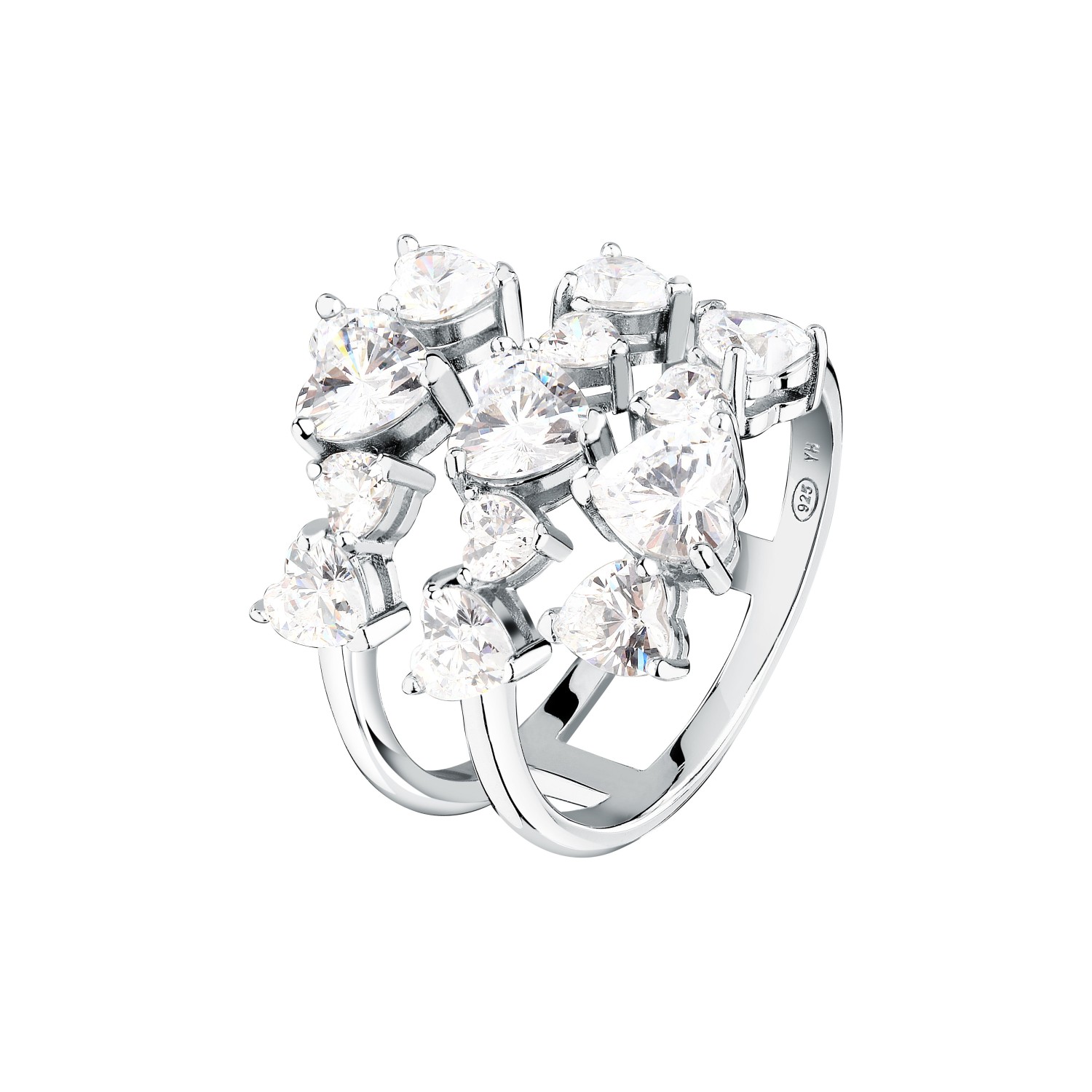 Anello Morellato Riflessi in argento 925, con zirconi misura 16 - SABC16016 - MORELLATO