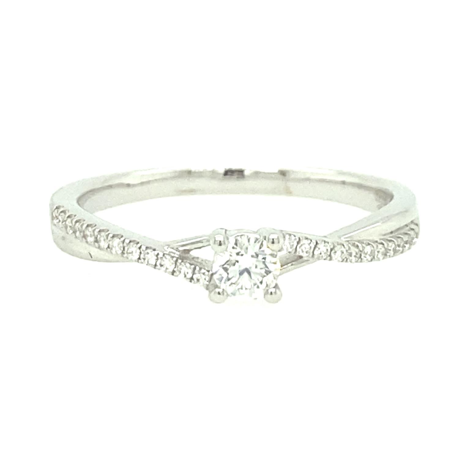 Anello Visconti - Solitario Diamanti Bianchi Ct. 0,26 ABX15818 - GIORGIO VISCONTI