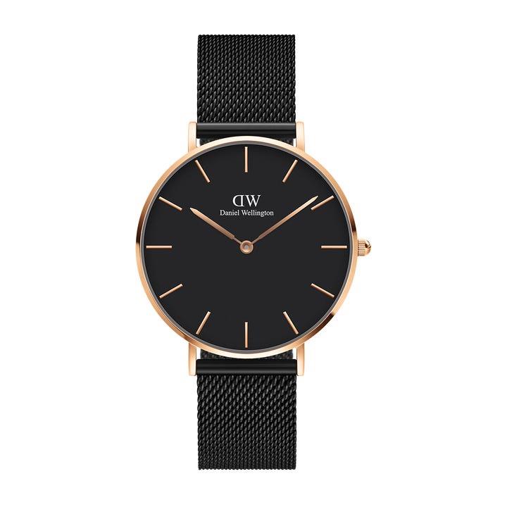 Orologio Daniel Wellington - Petite Ashfield Black-Rose Gold 36 mm Ref. DW00100307 - DANIEL WELLINGTON