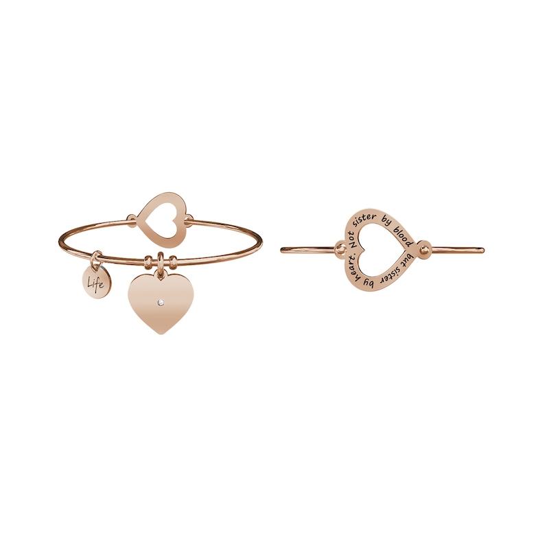 Gioielli Kidult - Bracciale in acciaio 316L e Pvd Ros&eacute; Ref. 731634 - KIDULT