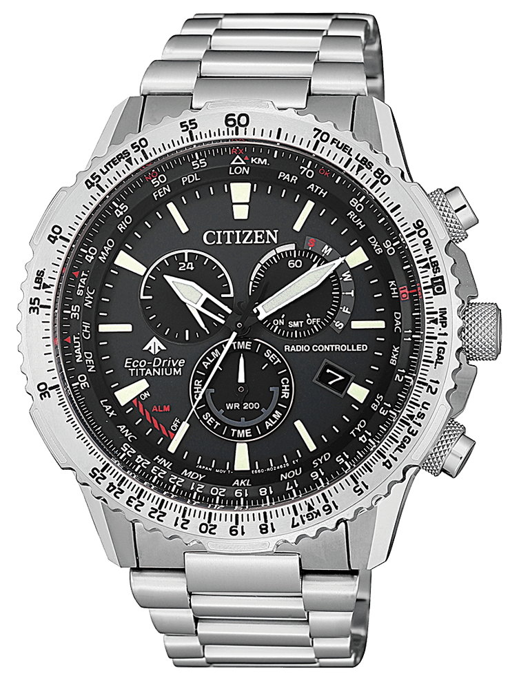 OROLOGIO CITIZEN - CRONO PILOT SUPER TITANIO Ref. CB5010-81E - CITIZEN