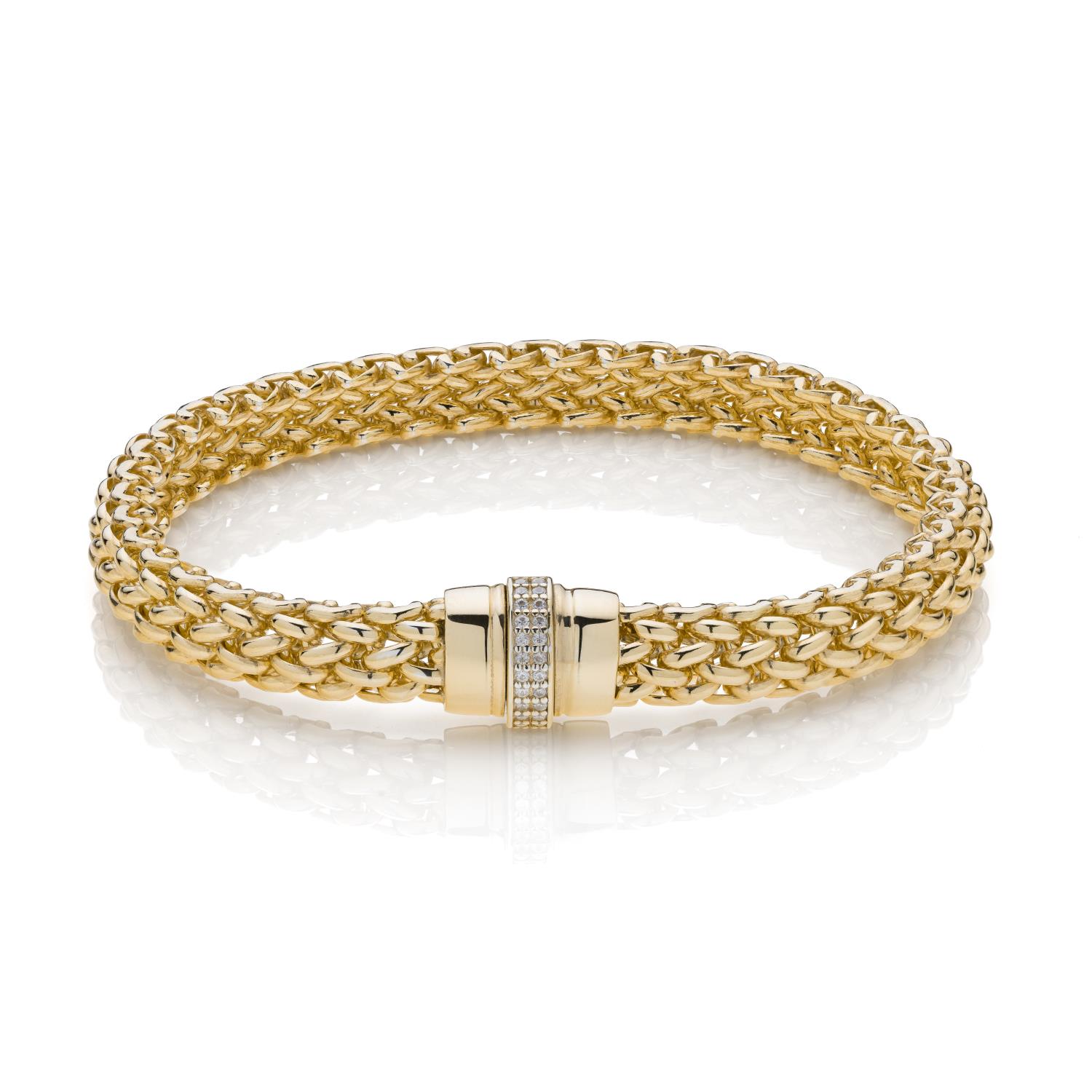 UNOAERRE - Bracciale Chicco in argento dorato e zirconi Ref. 6450 - UNOAERRE