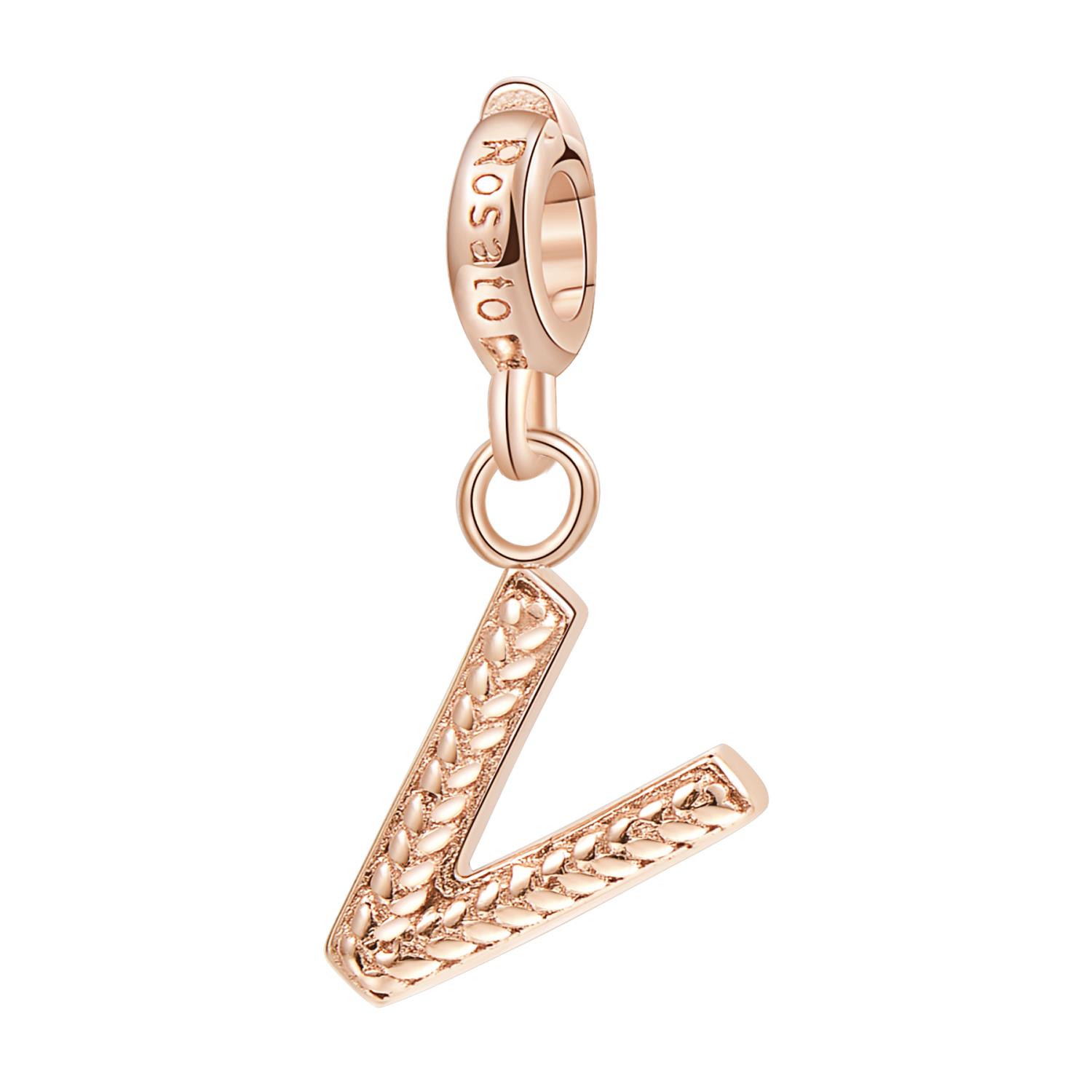 Rosato - Charm STORIE argento 925/1000 galvanica rosa V Ref. RZ100 - ROSATO