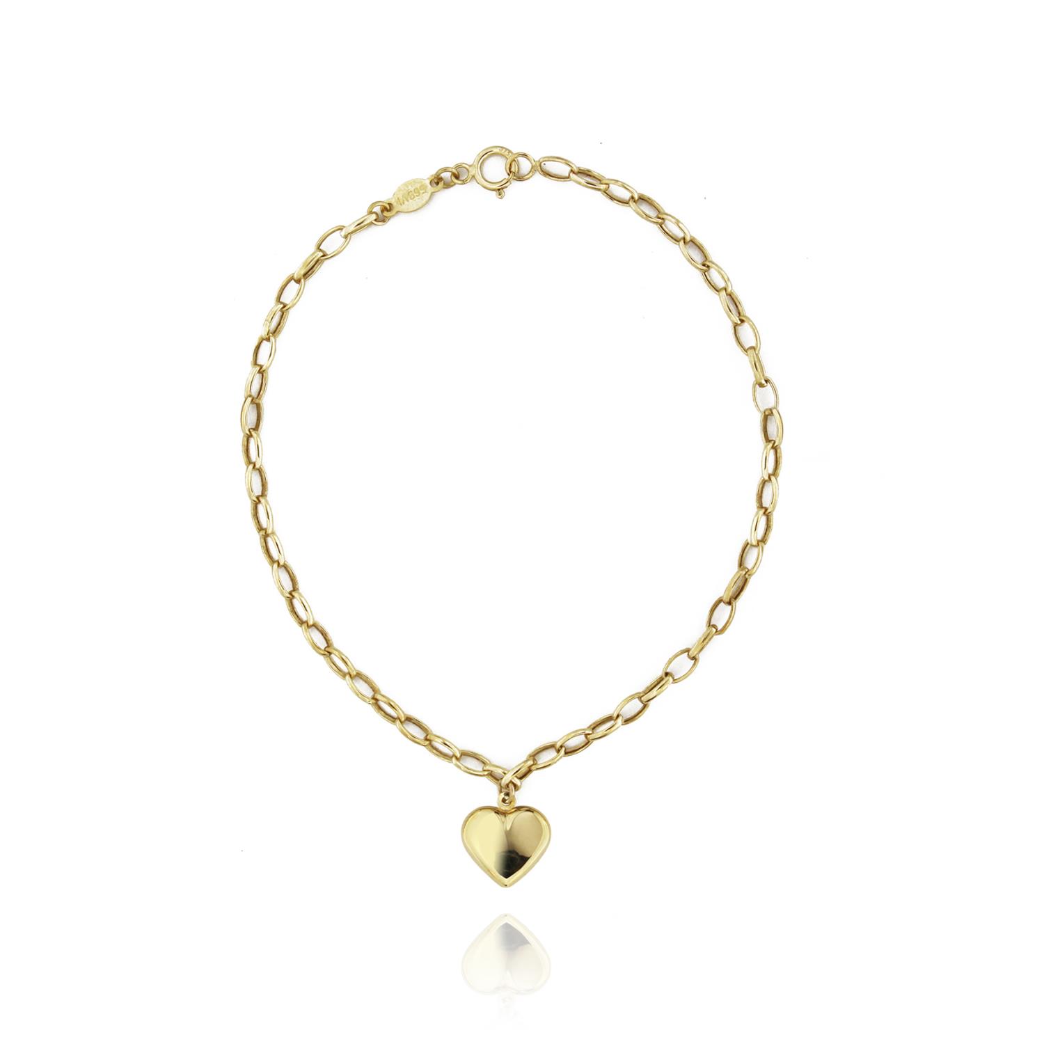 Bracciale in Oro Giallo Simbolo Cuore Ref. 764542 - FACCO