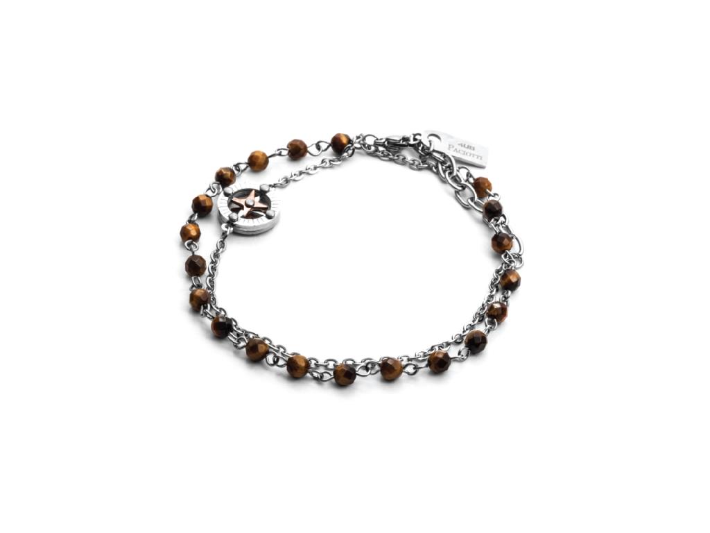 BRACCIALE PACIOTTI 4US - BROWN ROUTE Ref. 4UBR2047 - 4US