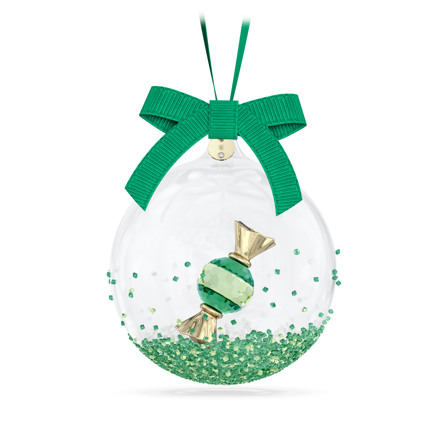 Swarovski - Holiday Cheers Dulcis Decorazione Pallina, Verde Ref. 5688312 - SWAROVSKI