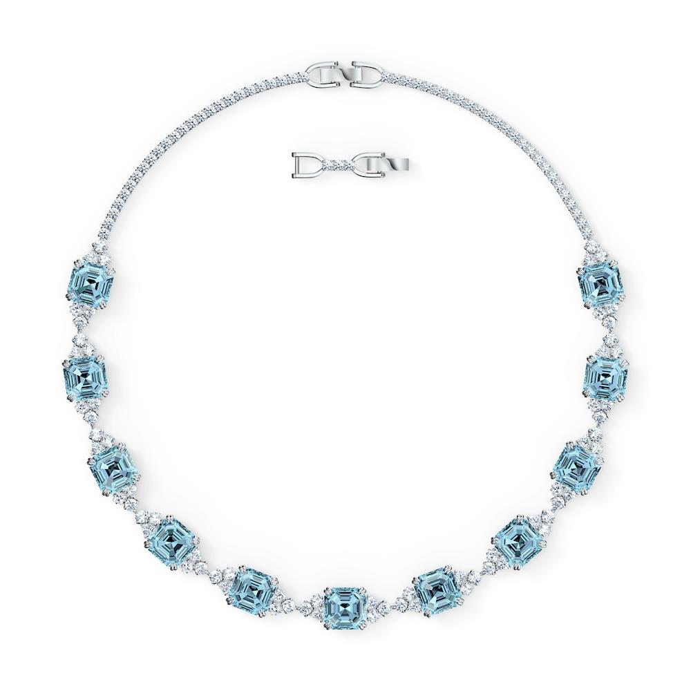 Collana Swarovski - sparkling, turchese, placcato rodio Ref. 5528875 - SWAROVSKI