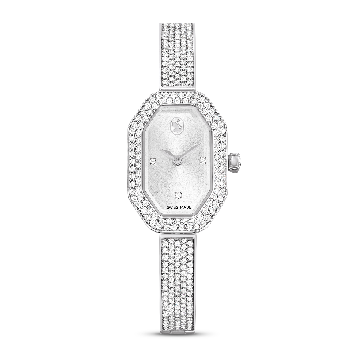 Swarovski - Orologio Dextera Bangle, Fabbricato in Svizzera, Bracciale di metallo, Tono argentato, Acciaio inossidabile Ref. 5672977 - SWAROVSKI