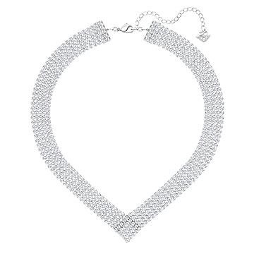 Swarovski - Collana Fit, bianco, placcatura palladio Ref. 5289715 - SWAROVSKI