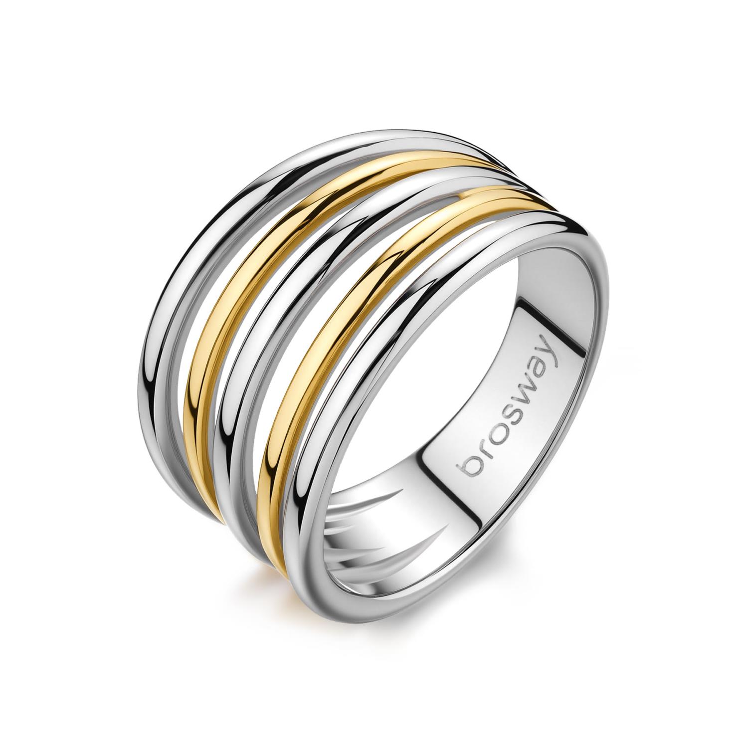 Brosway - Anello 20 AURA in acciaio 316L, finitura pvd colore oro Ref. BAU33E - BROSWAY