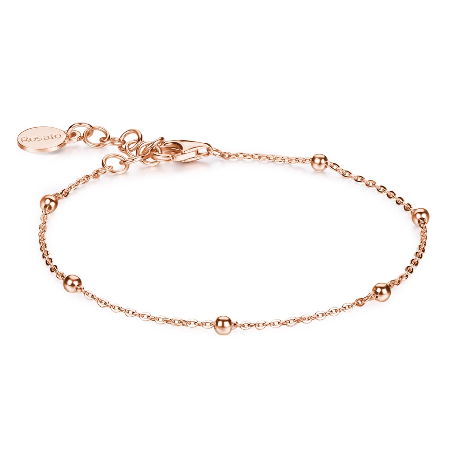 Rosato - Bracciale STORIE,  argento 925/1000, galvanica oro rosa Ref. RZB045 - ROSATO
